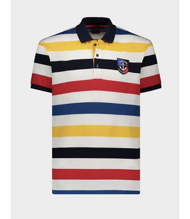 Multi Colour Striped Polo