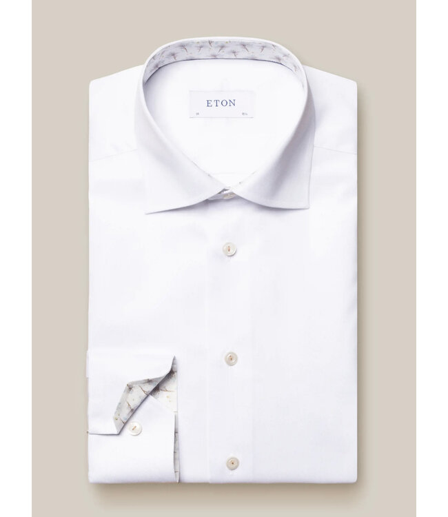 Classic Fit White with Trim Shirt