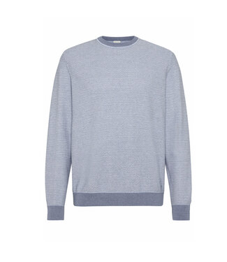 BUGATTI Light Blue Patterned Sweater