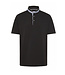 BUGATTI Black Henley Polo