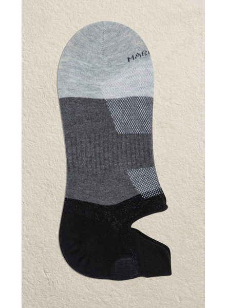 MARCOLIANI Black Striped Sneaker Socks