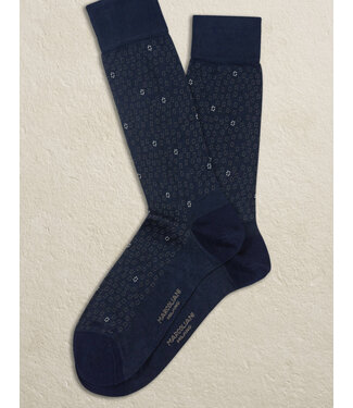 MARCOLIANI Navy Micro Flowers Socks