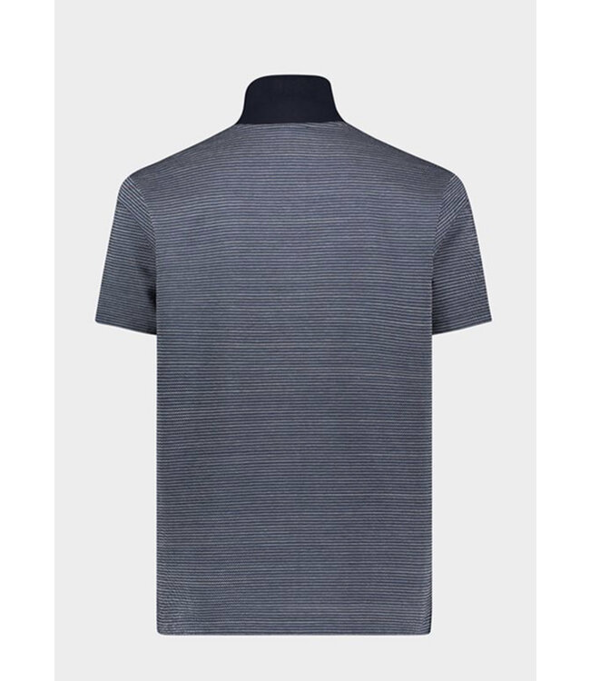 Navy Neat Pattern Polo