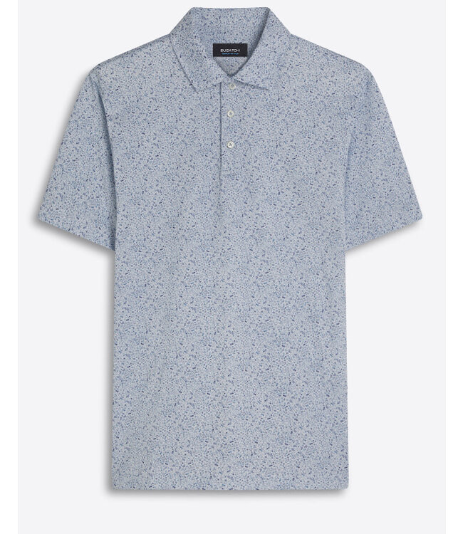 Air Blue Food Print Polo