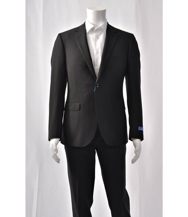 Modern Fit Black Neat Pattern Suit
