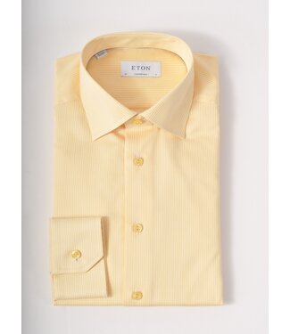 ETON Modern Fit Yellow Striped Shirt