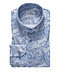 EMANUEL BERG Modern Fit Blue Paisley Shirt