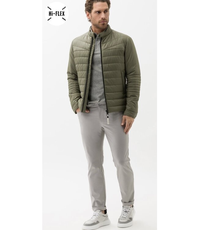 Slim Fit Light Grey Jersey 5 Pocket Pants