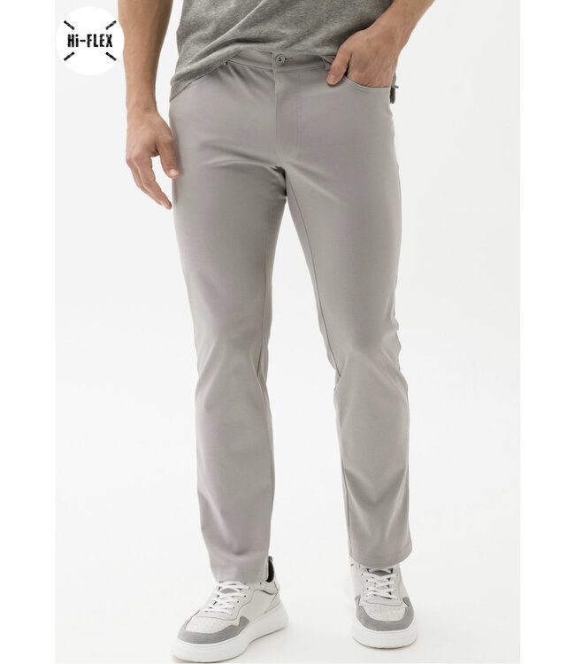 Slim Fit Light Grey Jersey 5 Pocket Pants