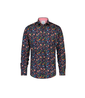 A Fish Named Fred Lighthouse Shirt Navy