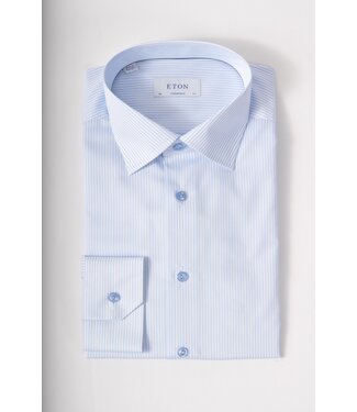 ETON Modern Fit Blue Striped Shirt