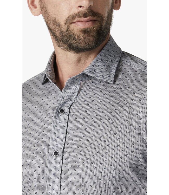 Modern Fit Leaf Design Shirt