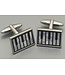 WEBER Mother of Pearl Onyx Keyboard Cufflinks