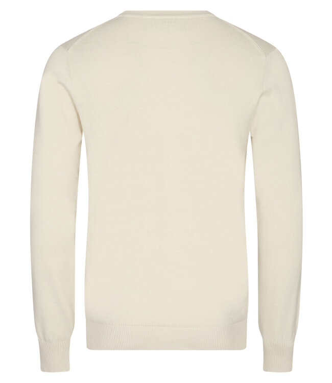 Beige Jupiter Crew Neck Sweater - Benjamin's Menswear