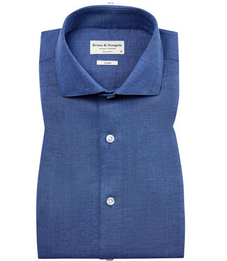 BRUUN & STENGADE Slim Fit Blue Sevilla Shirt
