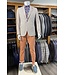 Slim Fit Tan with Red Structure Sport Coat