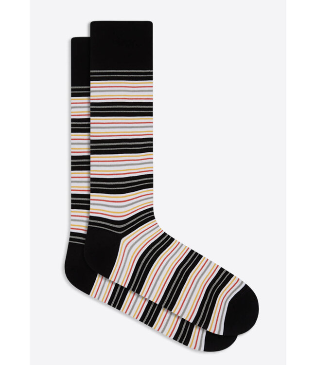 Black White Striped Socks