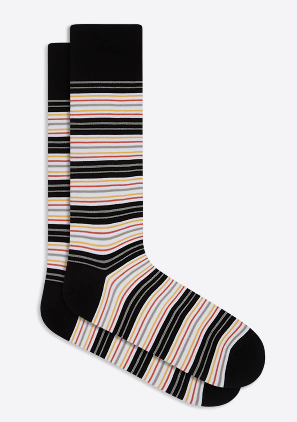 BUGATCHI Navy Striped Socks