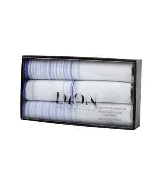 DION Blue Striped Striped Handkerchiefs