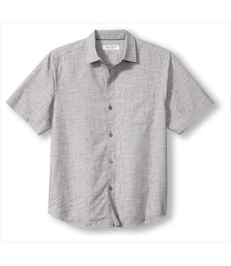 TOMMY BAHAMA Classic Fit Carbon Grey Palm Row Shirt