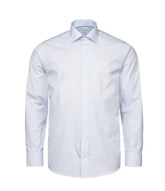 ETON Slim Fit Blue Pattern Poplin Shirt