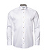 ETON Modern Fit White Twill with Brown Trim Shirt