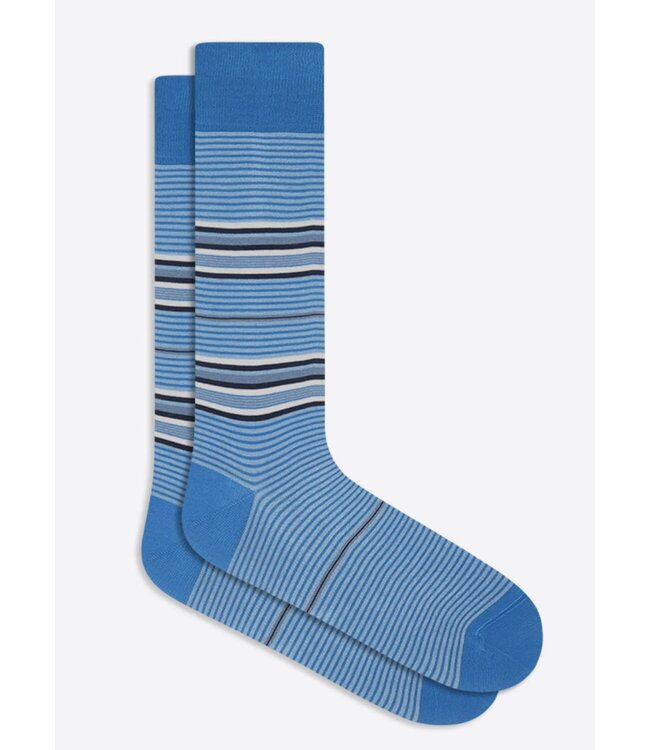 Sky Blue Striped Socks
