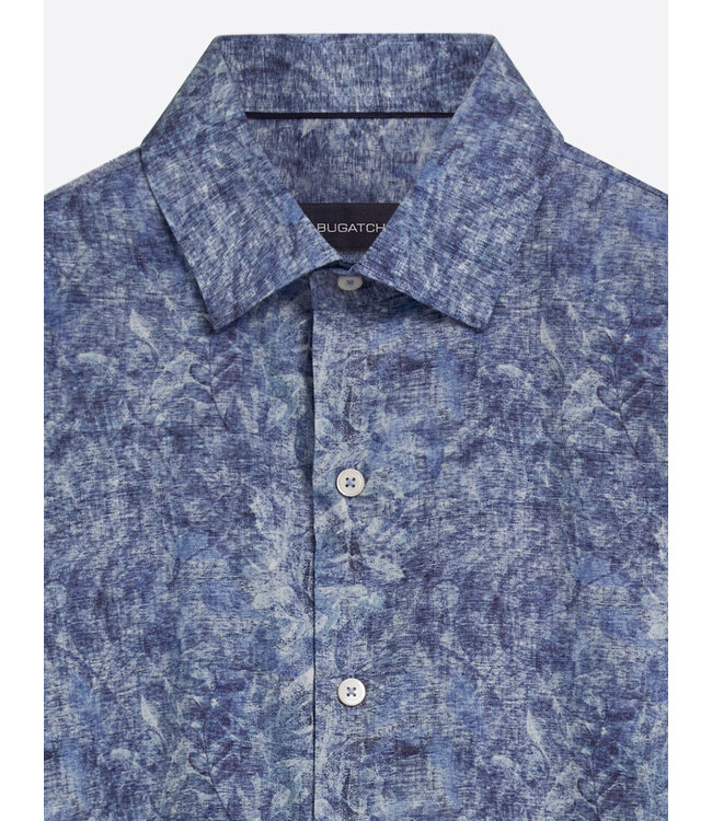 Classic Fit Blue Floral Shirt