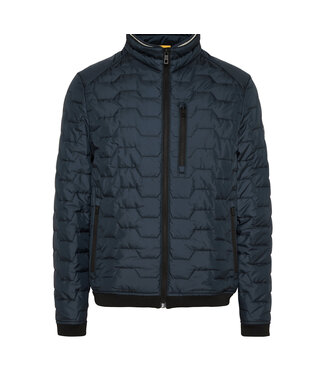 BUGATTI Navy Quilted Bomber Jacket