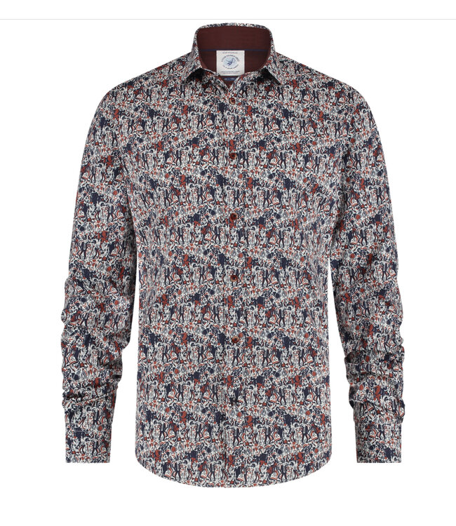 Modern Fit Chili Red Dancing Shirt