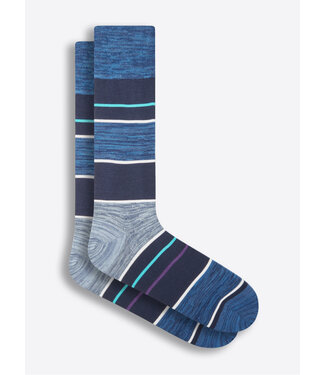 BUGATCHI Navy Multi Stripe Socks