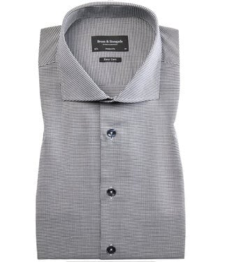 BRUUN & STENGADE Modern Fit Grey Verona Shirt