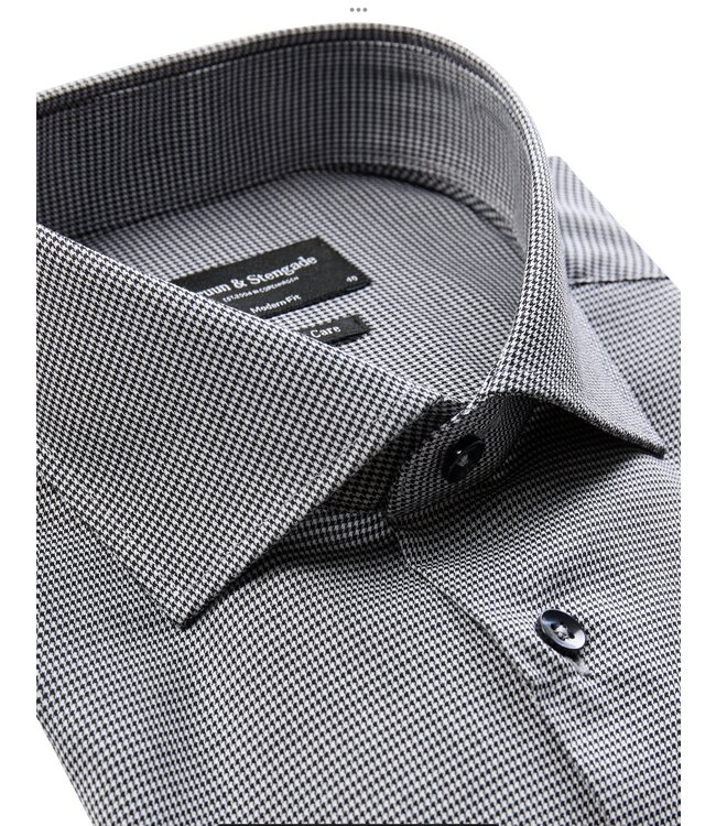 Modern Fit Grey Verona Shirt - Benjamin's Menswear