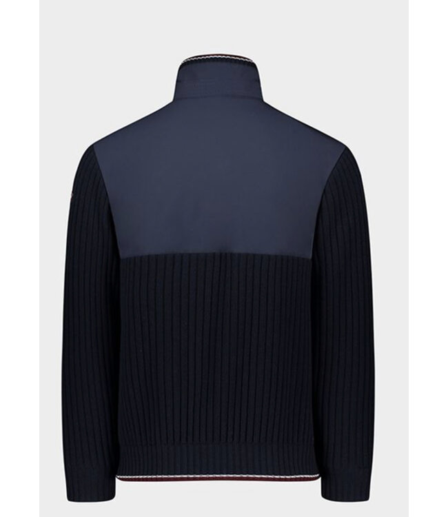 Navy Full Zip Sweater Jacket