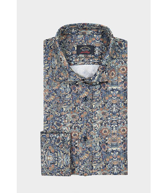 Modern Fit Navy Floral Shirt