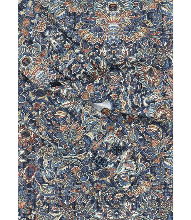 Modern Fit Navy Floral Shirt