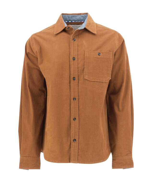 Classic Fit Leather Brown Forrester Shirt