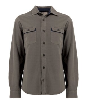 OLD RANCH Classic Fit Major Brown Sprague Overshirt