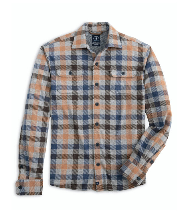 Overshirt flannel light brown