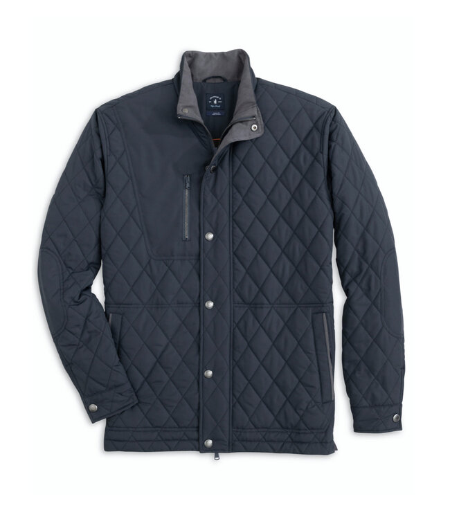 Navy quilted best sale jacket