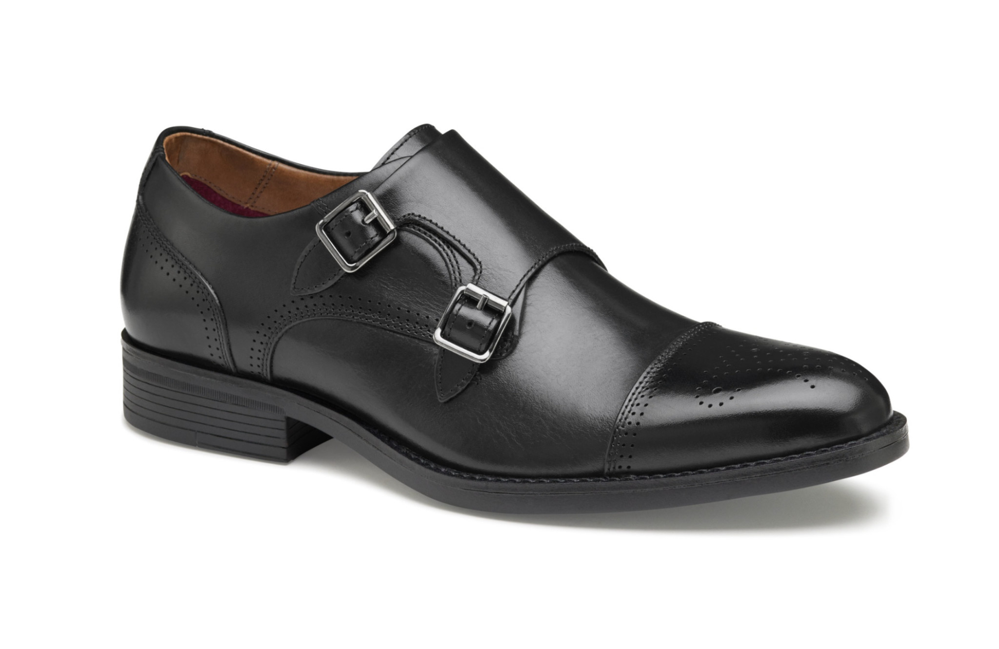 Black Hawthorn Monk Strap Shoes