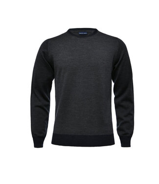 EMANUEL BERG Charcoal Light Guage Crewneck Sweater