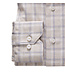 Modern Fit Light Beige Check Shirt