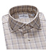 Modern Fit Light Beige Check Shirt