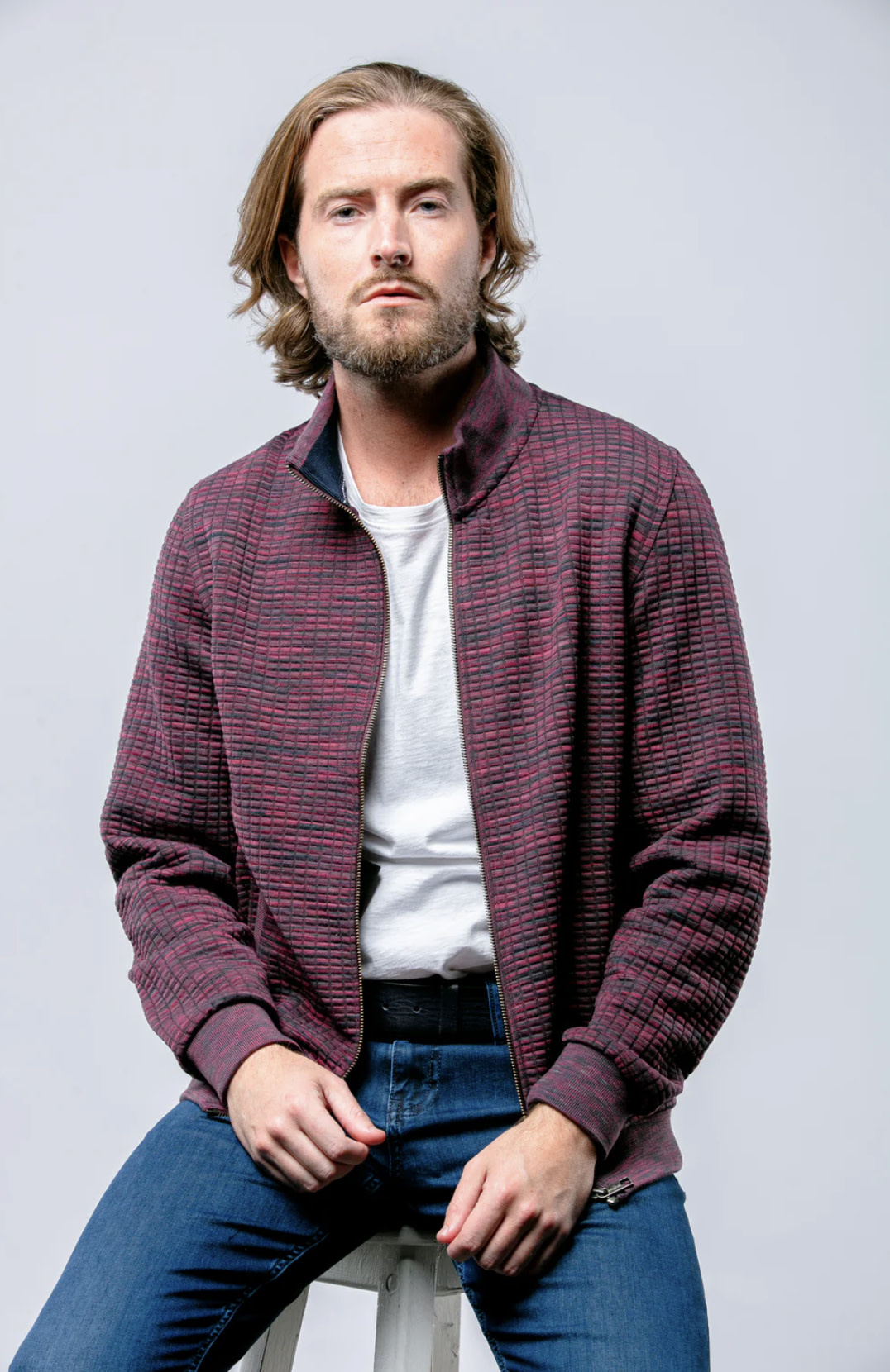 Plum bomber deals jacket