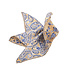 DION Gold Paisley Pocket Square