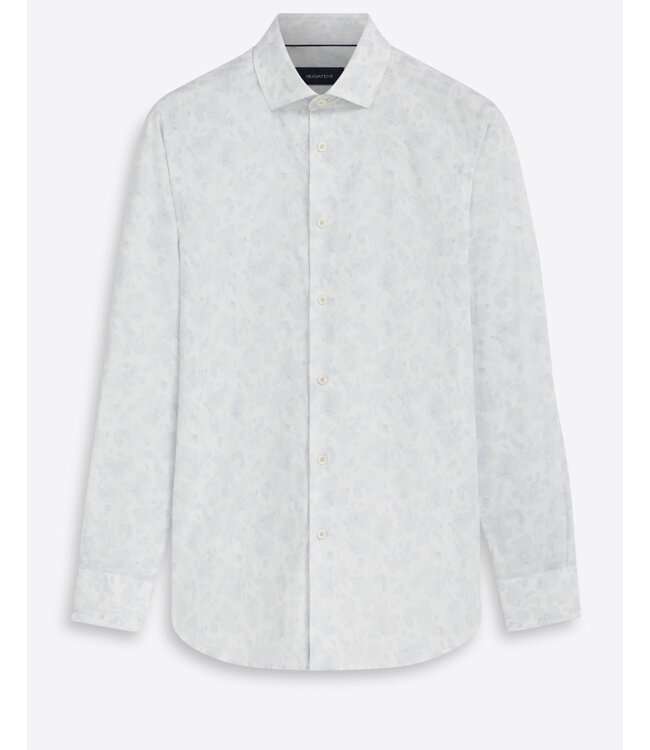 Classic Fit White Pattern Shirt