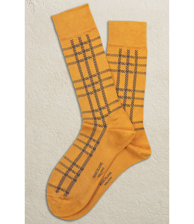 Orange Tartan Socks