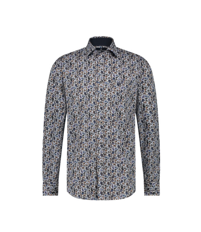 Modern Fit White Coloured Paisley Shirt