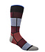 DION Burgundy Blue Socks